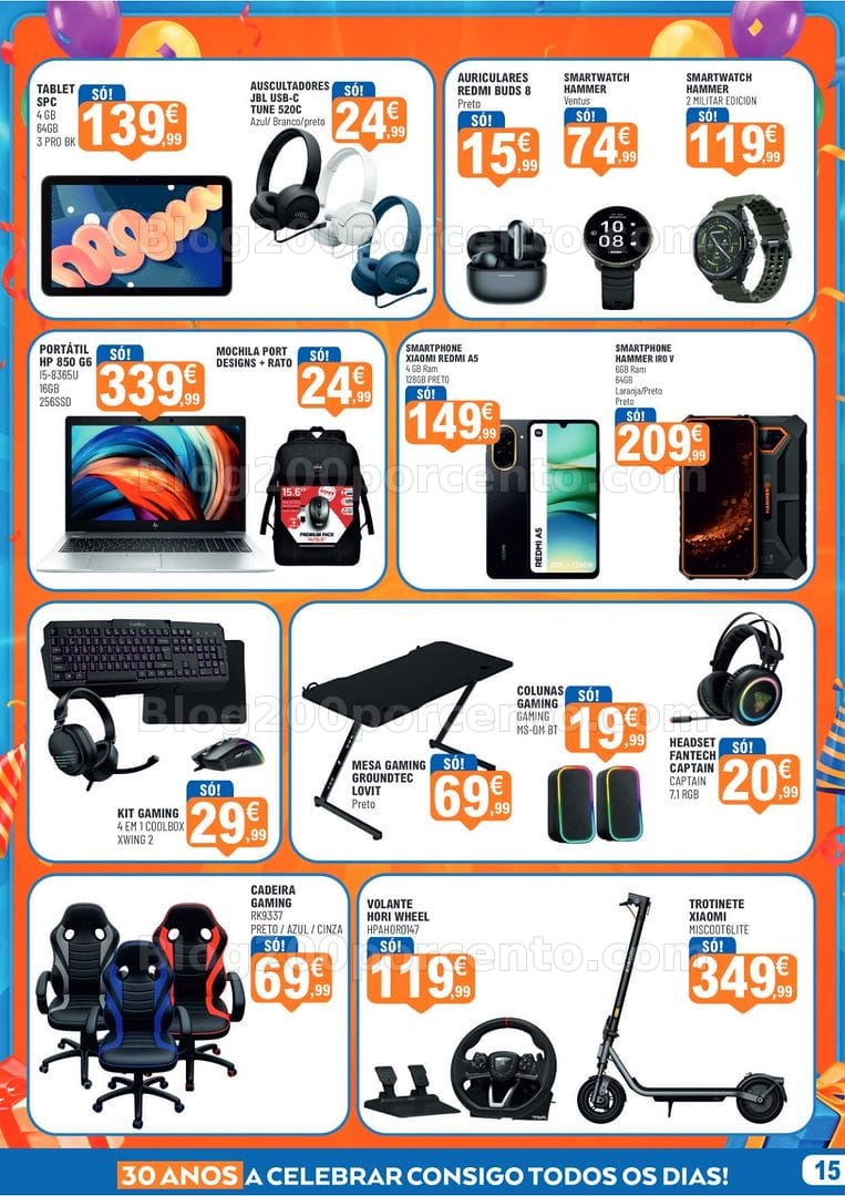 Antevisão Folheto E-LECLERC Lamego Bazar Aniversário 15 outubro a 1 novembro